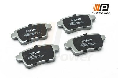 stabdžių trinkelių rinkinys, diskinis stabdys 1B2074 ProfiPower
