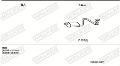 Изпускателна система WALKER FOK005292A