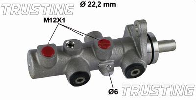 Главный тормозной цилиндр TRUSTING PF923 для KIA RIO