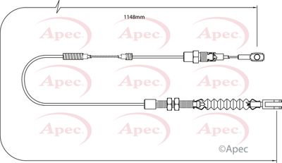 Cable Pull, parking brake APEC CAB1258