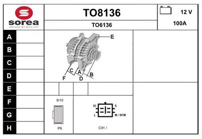 GENERATOR SNRA TO8136