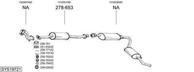 SISTEM DE ESAPAMENT BOSAL SYS19721