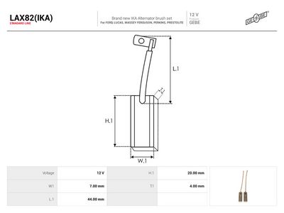 Kullbørste, dynamo AS-PL LAX82(IKA)