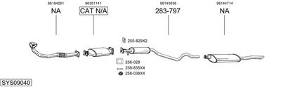 Изпускателна система BOSAL SYS09040