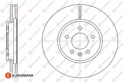 Тормозной диск EUROREPAR 1642764880 для OPEL CASCADA