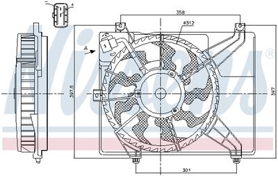 VENTILATOR RADIATOR NISSENS 85893 5
