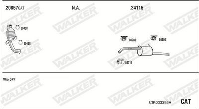 SISTEM DE ESAPAMENT WALKER CIK033395A