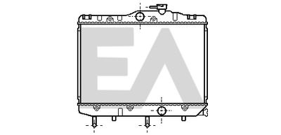 Радиатор, охлаждение двигателя EACLIMA 31R71046 для TOYOTA STARLET