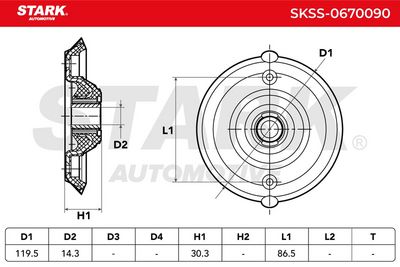 тампон на макферсън STARK SKSS-0670090