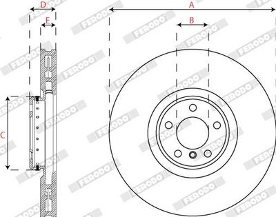 DISC FRANA FERODO DDF2041LVC1 2