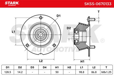 тампон на макферсън STARK SKSS-0670133