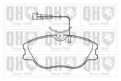 QUINTON HAZELL BP740 Тормозные колодки и сигнализаторы  для ALFA ROMEO 155 (167_) 2.5 V6 (167.A1C, 167.A1E)