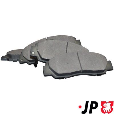 комплект спирачно феродо, дискови спирачки JP GROUP