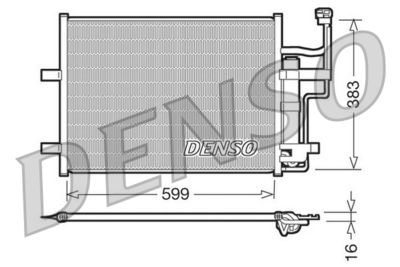 DENSO Condensor, airconditioning (DCN44003)