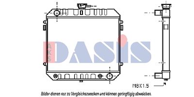 Радиатор, охлаждение двигателя AKS DASIS 151470N для OPEL MANTA