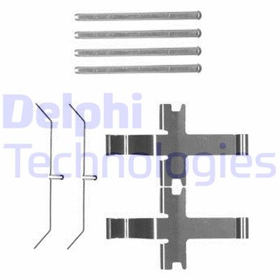 Комплектующие, колодки дискового тормоза DELPHI LX0601 для TOYOTA 4 RUNNER