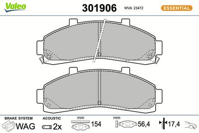 SET PLACUTE FRANA FRANA DISC VALEO 301906