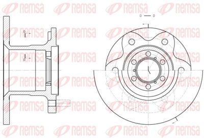 Tarcza hamulcowa REMSA 6290.00