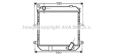 Радиатор, охлаждение двигателя AVA QUALITY COOLING DN2327 для NISSAN CABSTAR
