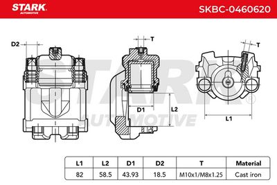 спирачен апарат STARK SKBC-0460620