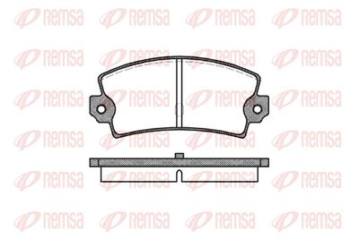 Brake Pad Set, disc brake 0021.40