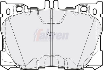 Fahren Brake Pad Set, disc brake FBP3792