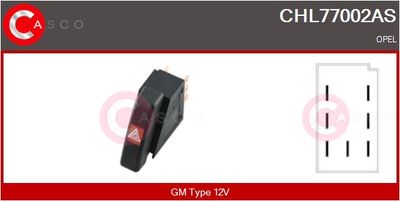 COMUTATOR LUMINI DE AVARIE CASCO CHL77002AS
