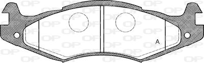 Комплект тормозных колодок, дисковый тормоз OPEN PARTS BPA0463.00 для JEEP COMANCHE