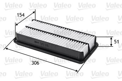 VALEO 585135 Воздушный фильтр  для TOYOTA PICNIC (Тойота Пикник)