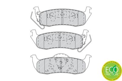 Brake Pad Set, disc brake FDB4075