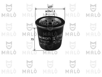AKRON-MALÒ 1510234 Масляный фильтр  для RENAULT TALISMAN (Рено Талисман)