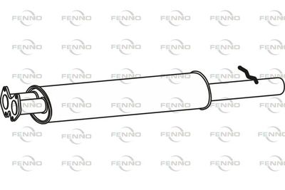 Средний глушитель выхлопных газов FENNO P76072 для VOLVO XC90