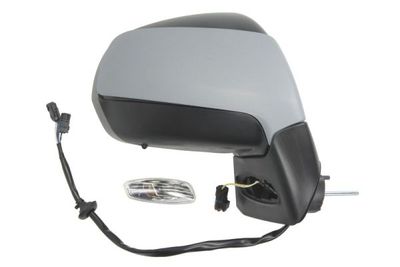Zijspiegel Rechts (elektrisch, in reliëf, met verwarming, under-coated, met indicator, met temperatuursensor) past: PEUGEOT 3008 I, 5008 I 06.09-05.17