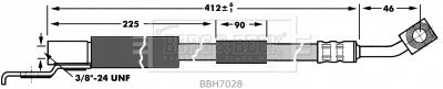 Brake Hose Borg & Beck BBH7028