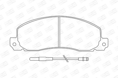 BREMSBELAGSATZ SCHEIBENBREMSE CHAMPION 571306CH 1