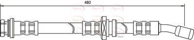APEC Brake Hose HOS3324