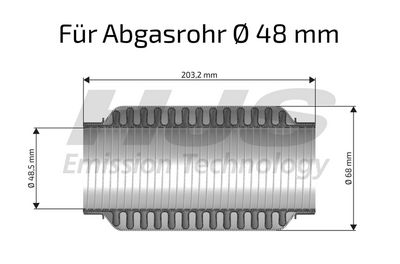 TEAVA FLEXIBILA ESAPAMENT HJS 83008479 1