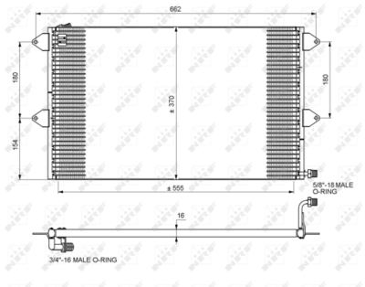 Конденсатор, кондиционер WILMINK GROUP WG2160599 для VW CADDY