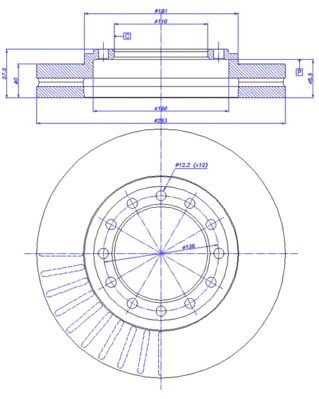 CAR 142.1126 Тормозной диск 