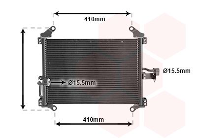 VAN WEZEL 17005206 Радиатор кондиционера  для FIAT DUCATO (Фиат Дукато)