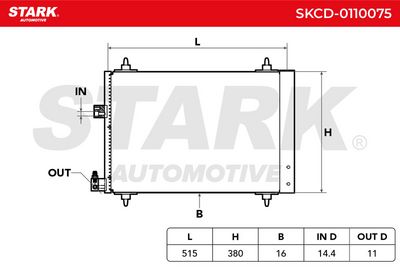 кондензатор, климатизация STARK SKCD-0110075