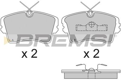 Комплект тормозных колодок, дисковый тормоз BREMSI BP2283 для OPEL MONZA