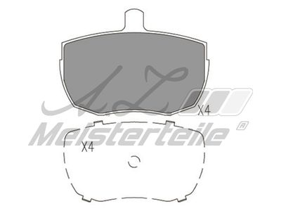 комплект спирачно феродо, дискови спирачки A.Z. Meisterteile AZMT-44-022-1630
