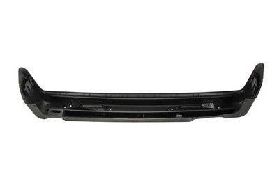 Bumper (Achter, breed, volledig, zwart, met een uitsparing voor de uitlaatpijp: aan de linkerkant) past: VW GOLF II 09.89-12.92