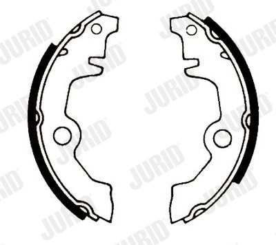 Комплект тормозных колодок JURID 361075J для RENAULT 6