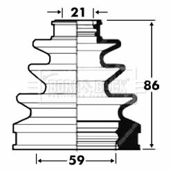 Bellow, drive shaft Borg & Beck BCB2876