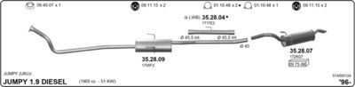 Układ wydechowy IMASAF 514000124