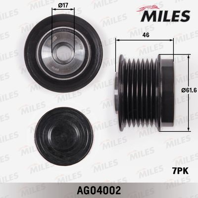 Механизм свободного хода генератора MILES AG04002 для TOYOTA ALPHARD