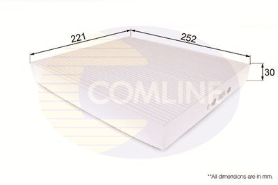 Filter, interior air COMLINE EKF210