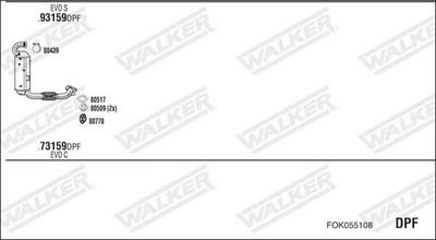 Изпускателна система WALKER FOK055108
